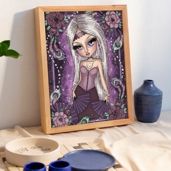 Dotz Diamond Dotz Peacock Feathers - 11.8" X 15.8"