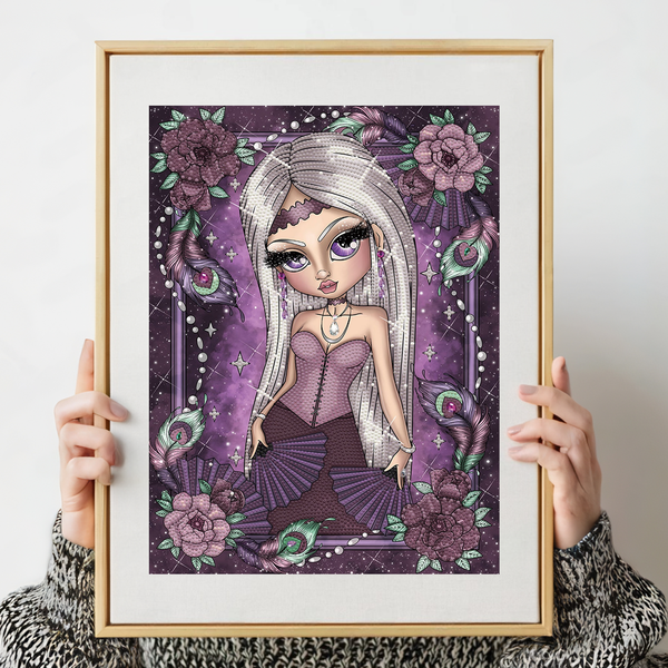 Dotz Diamond Dotz Peacock Feathers - 11.8" X 15.8"