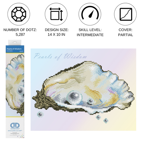 Dotz Diamond Dotz Pearls Of Wisdom - 13.8" X 10.6"