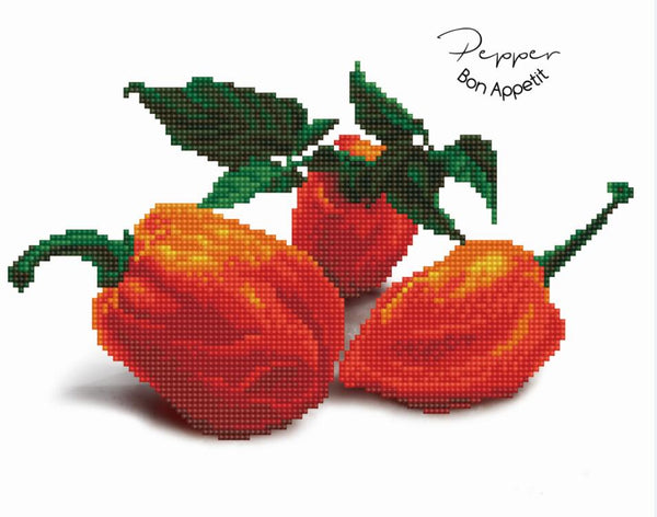 dotz Diamond Dotz Pepper Bon Appetit - 14.0" x 11.0"