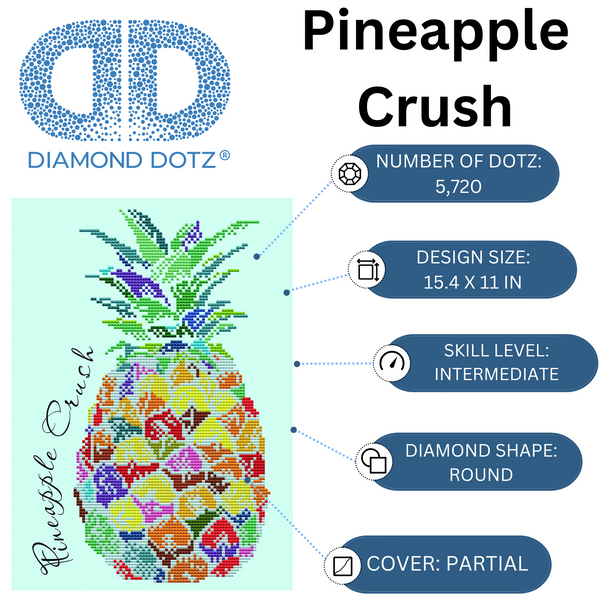 Dotz Diamond Dotz Pineapple Crush - 11.0" X 15.4"