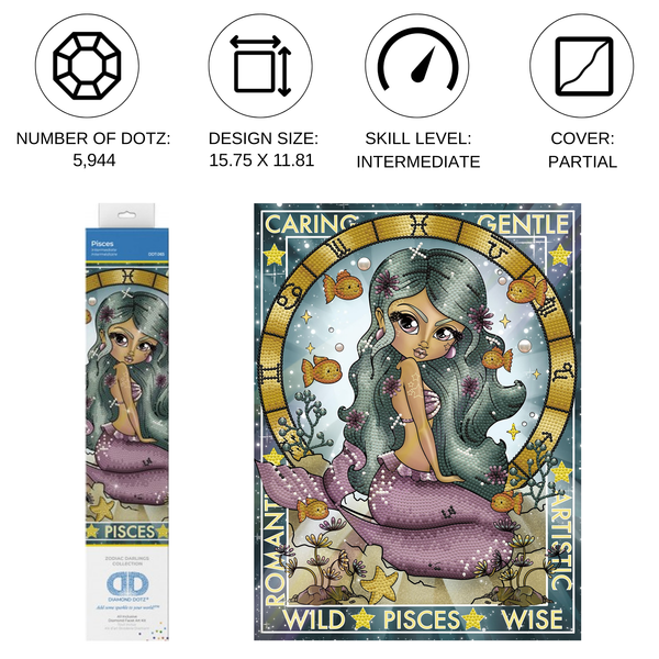Dotz Diamond Dotz Pisces - 11.8" X 15.8"
