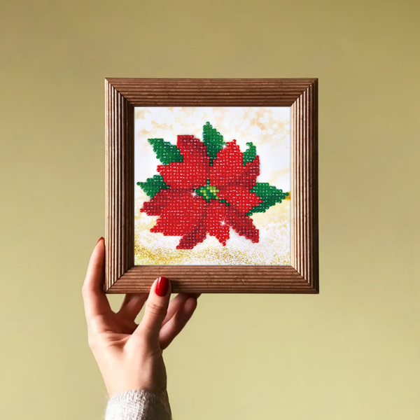 Dotz Diamond Dotz Pointsettia - 5.3" X 5.3"