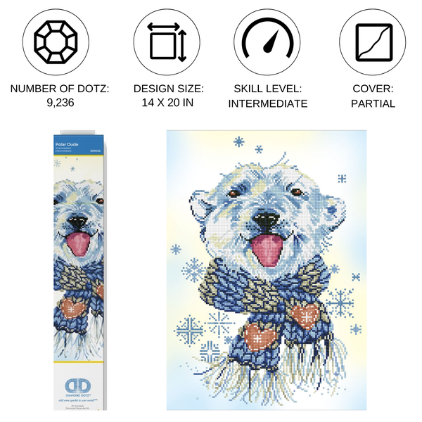 Dotz Diamond Dotz Polar Dude - 14.6" X 20.1"