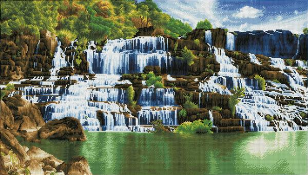 dotz Diamond Dotz Pongour Waterfall - 22.4" x 39.8"