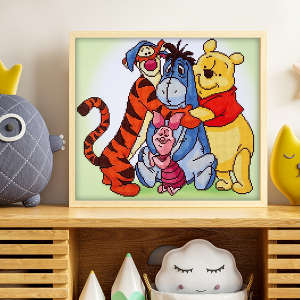 Dotz Diamond Dotz Pooh & Friends - 18.5" X 16.5"