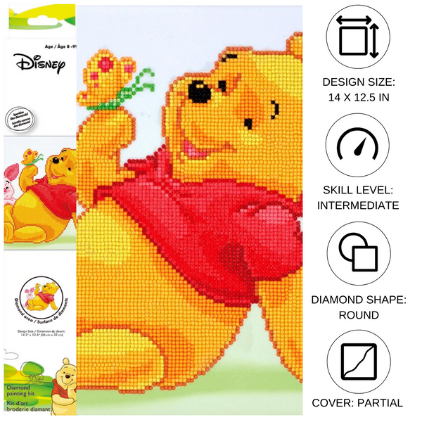 Dotz Diamond Dotz Pooh With Piglet - 14.2" X 12.6"
