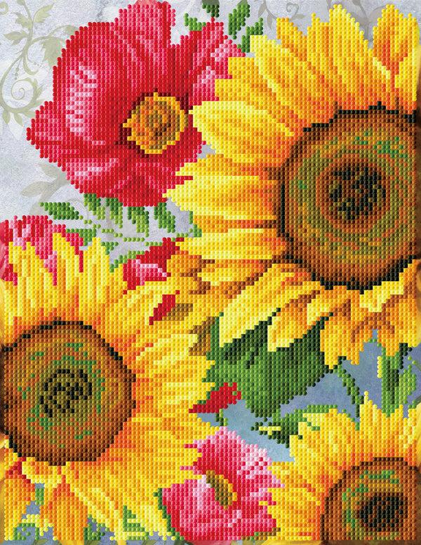 dotz Diamond Dotz Poppies & Sunflowers - 10.6" x 13.8"