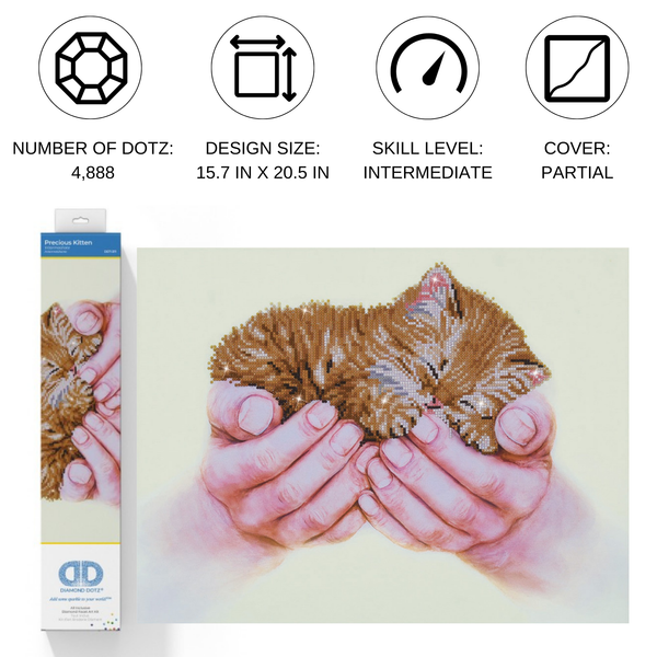 Dotz Diamond Dotz Precious Kitten - 20.5" X 15.7"