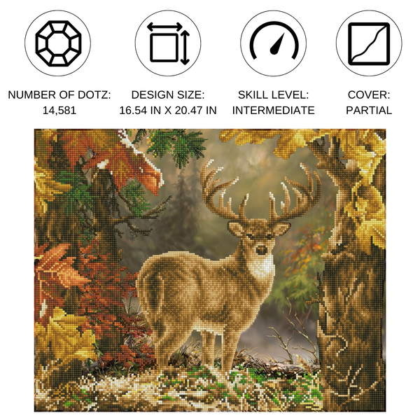 Dotz Diamond Dotz Prince Of The Forest - 20.5" X 16.5"