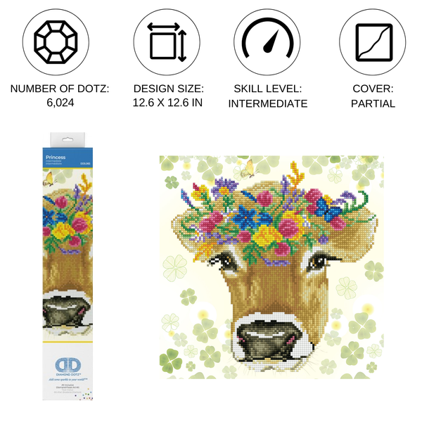 Dotz Diamond Dotz Princess - 12.6" X 12.6"