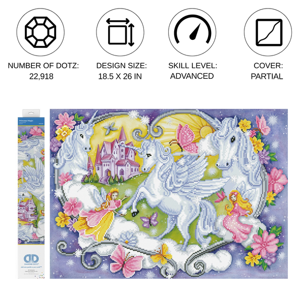 Dotz Diamond Dotz Princess Magic - 26.0" X 18.5"