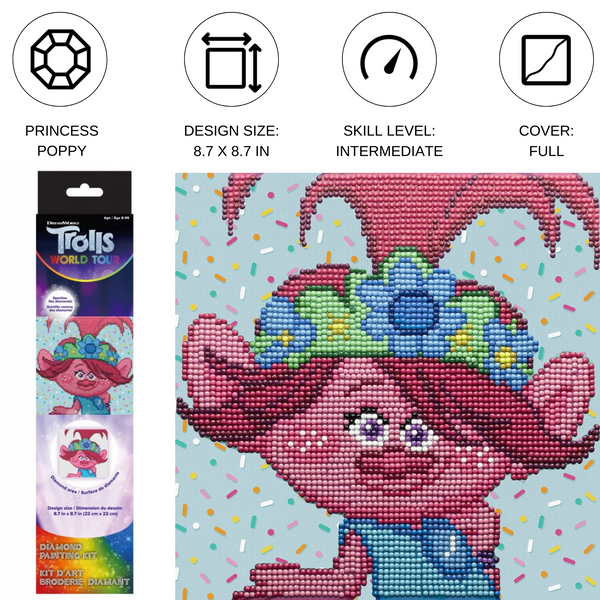 Dotz Diamond Dotz Princess Poppy - 8.7" X 8.7"