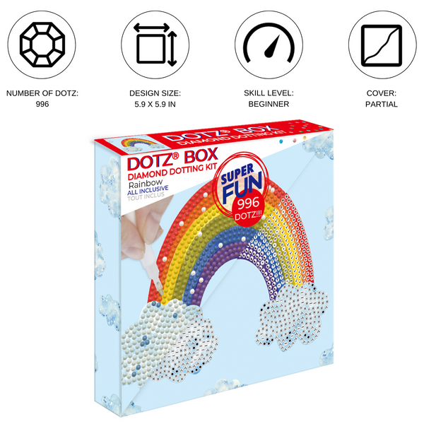 Dotz Diamond Dotz Rainbow Smile - 5.9" X 5.9"