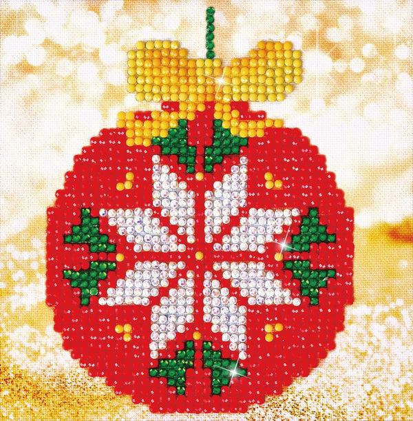 dotz Diamond Dotz Red Bauble - 5.3" x 5.3"