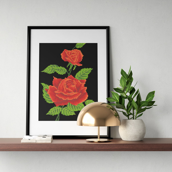 Dotz Diamond Dotz Red Rose Corsage - 10.6" X 16.5"