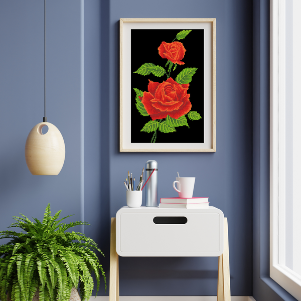 Dotz Diamond Dotz Red Rose Corsage - 10.6" X 16.5"