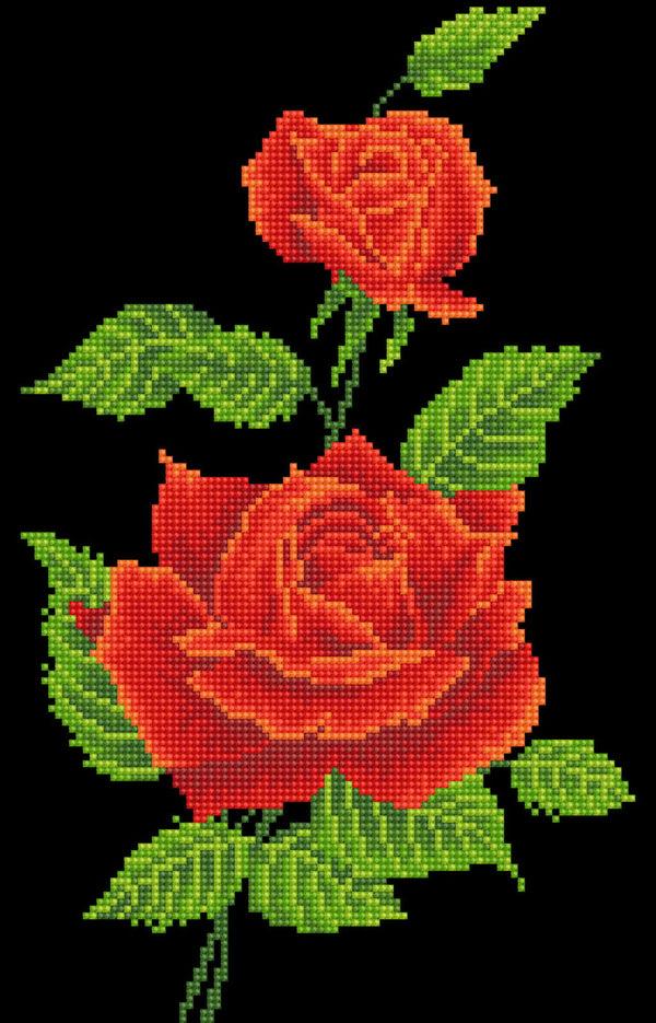 dotz Diamond Dotz Red Rose Corsage - 10.6" x 16.5"