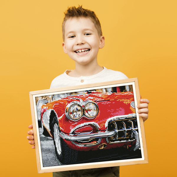 Dotz Diamond Dotz Red Sports Car - 16.9" X 12.2"