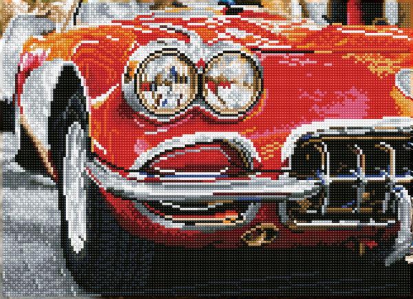 dotz Diamond Dotz Red Sports Car - 16.9" x 12.2"