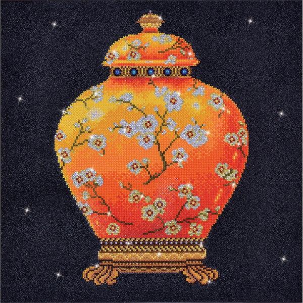 dotz Diamond Dotz Red Vase - 20.5" x 20.5"