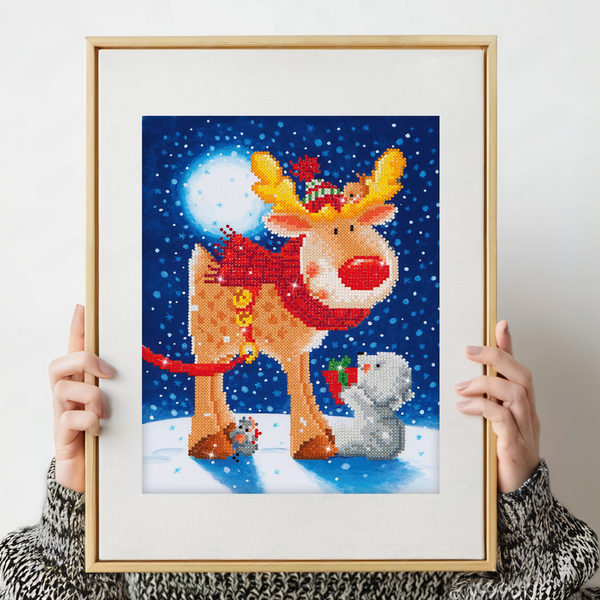 Dotz Diamond Dotz Reindeer Gift - 10.6" X 13.8"