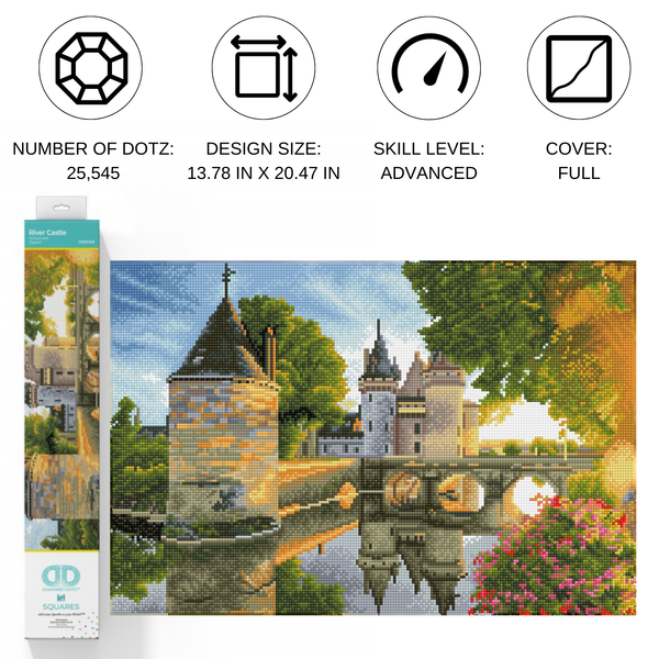 Dotz Diamond Dotz River Castle - 20.5" X 13.8"