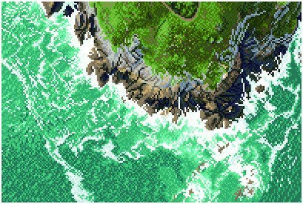 Dotz Diamond Dotz Rocky Coast - 20.5" X 13.8"