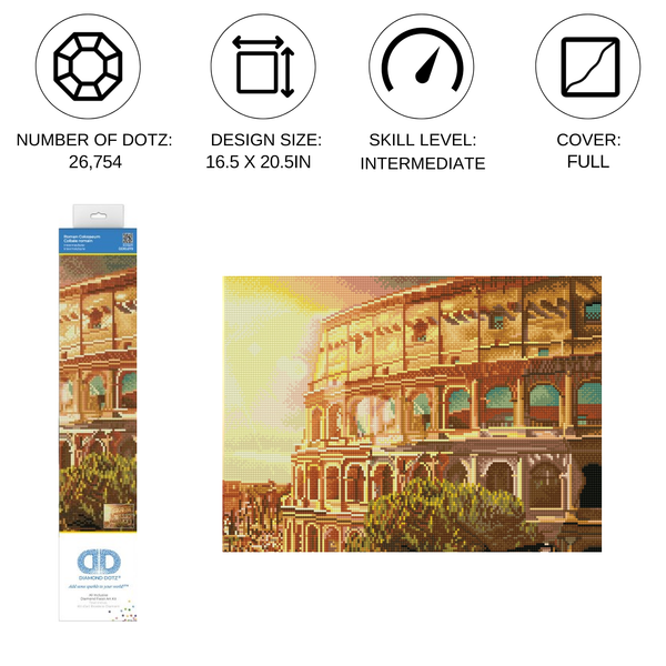 Dotz Diamond Dotz Roman Coliseum - 16.5" X 20.5"