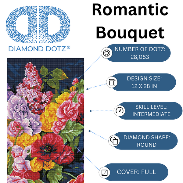 Dotz Diamond Dotz Romantic Bouquet - 12.6" X 28.4"
