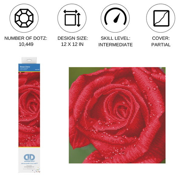 Dotz Diamond Dotz Rose Dew - 12.0" X 12.0"