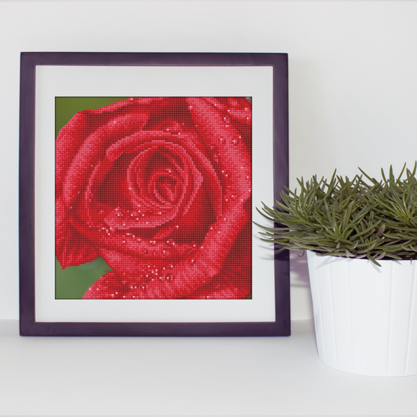 Dotz Diamond Dotz Rose Dew With Frame - 12.0" X 12.0"