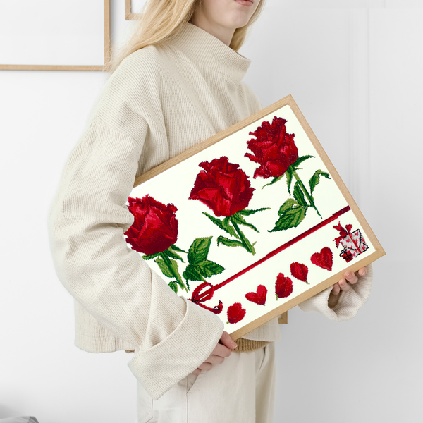 Dotz Diamond Dotz Rose Gift - 26.4" X 20.5"