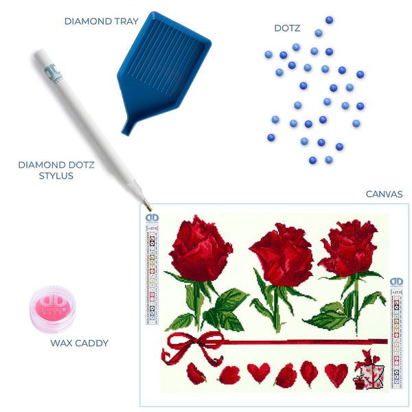 Dotz Diamond Dotz Rose Gift - 26.4" X 20.5"