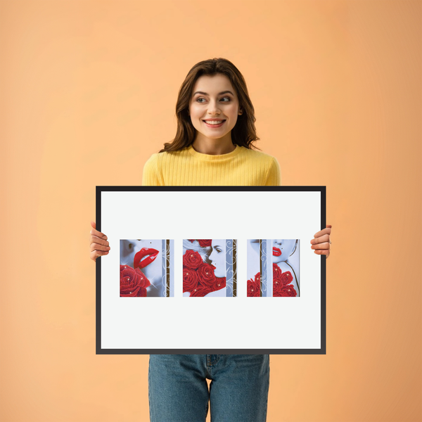 Dotz Diamond Dotz Rose Romance - 55.9" X 18.5"