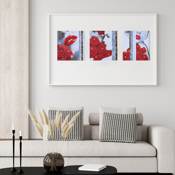 Dotz Diamond Dotz Rose Romance - 55.9" X 18.5"