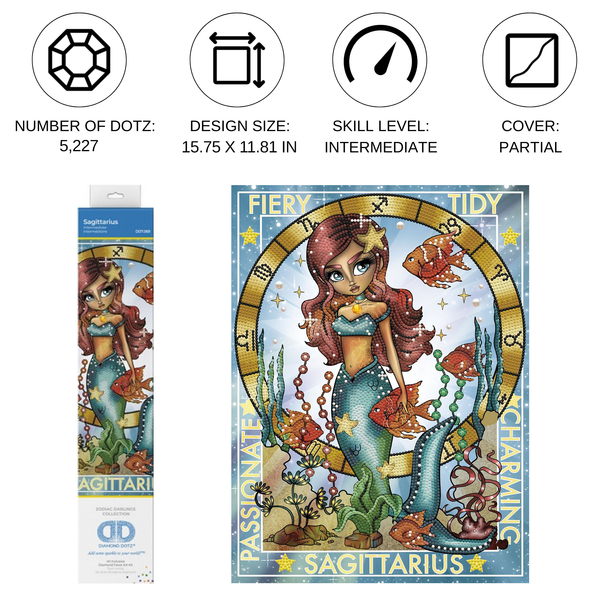 Dotz Diamond Dotz Sagittarius - 11.8" X 15.8"