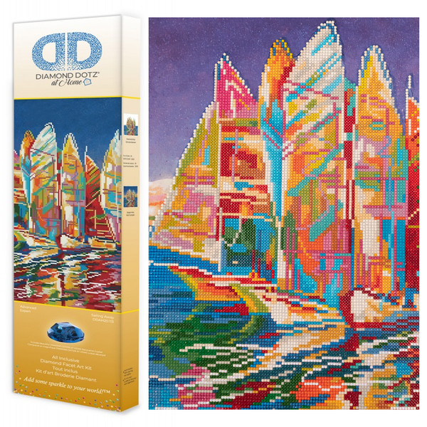 Dotz Diamond Dotz Sailing Away - 24.1" X 20.1"