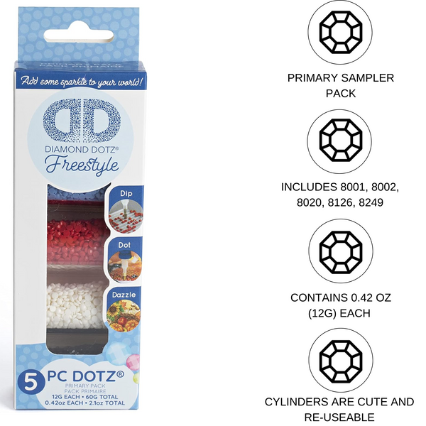 Dotz Diamond Dotz Sampler Pack - Primary