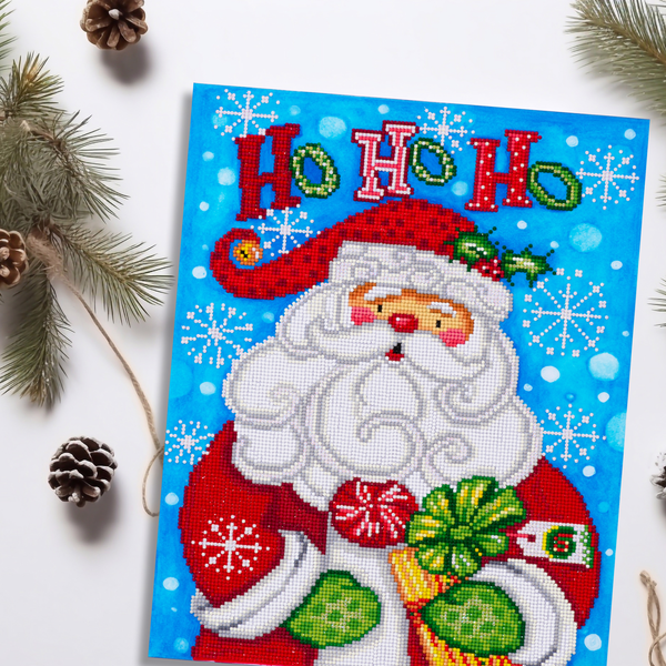 Dotz Diamond Dotz Santa Ho Ho Ho - 13.8" X 17.7"