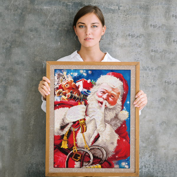 Dotz Diamond Dotz Santa's Secret - 22.4" X 32.3"