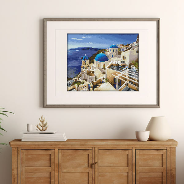 Dotz Diamond Dotz Santorini Blue - 20.5" X 16.5"