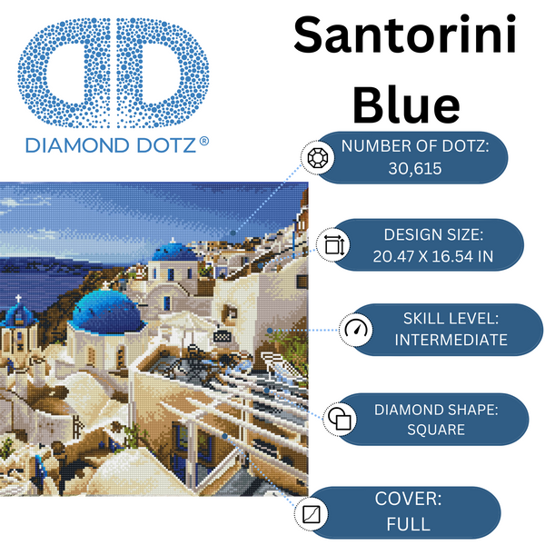 Dotz Diamond Dotz Santorini Blue - 20.5" X 16.5"
