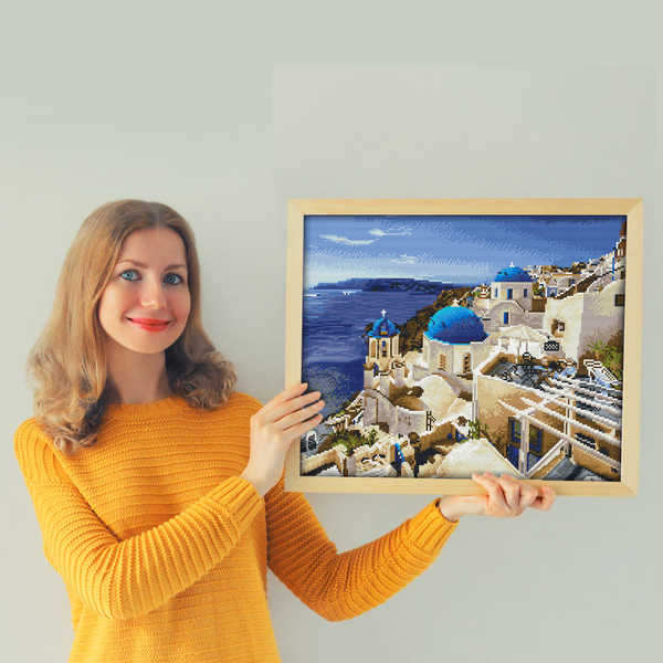 Dotz Diamond Dotz Santorini Blue - 20.5" X 16.5"