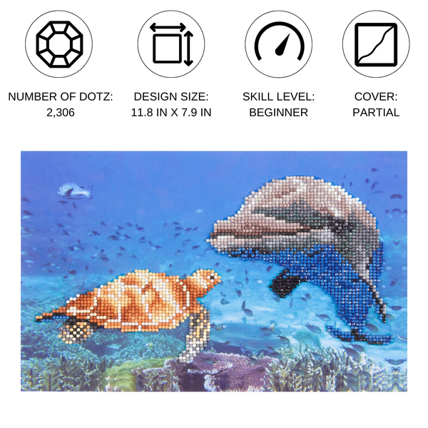 Dotz Diamond Dotz Sea Frolic - 11.8" X 7.9"