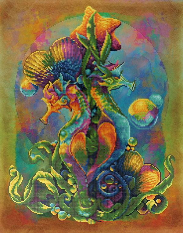 dotz Diamond Dotz Sea Horses - 20.5" x 26.0"