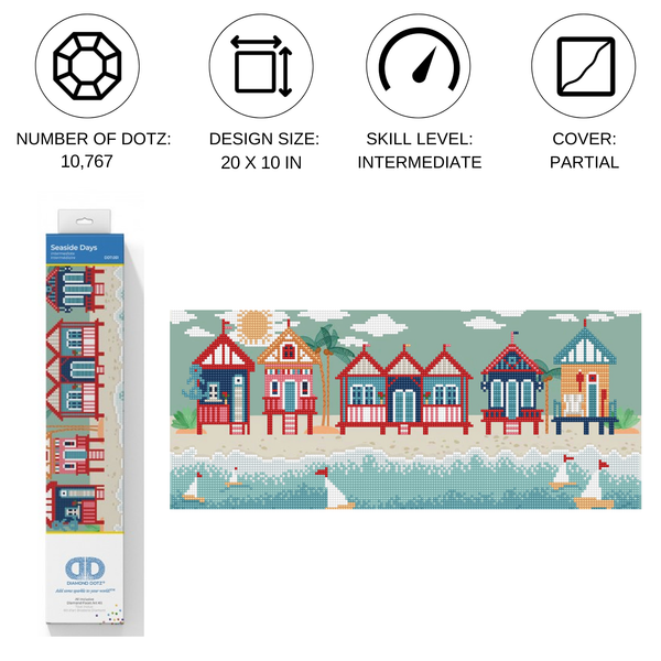 Dotz Diamond Dotz Seaside Days - 20.9" X 10.6"