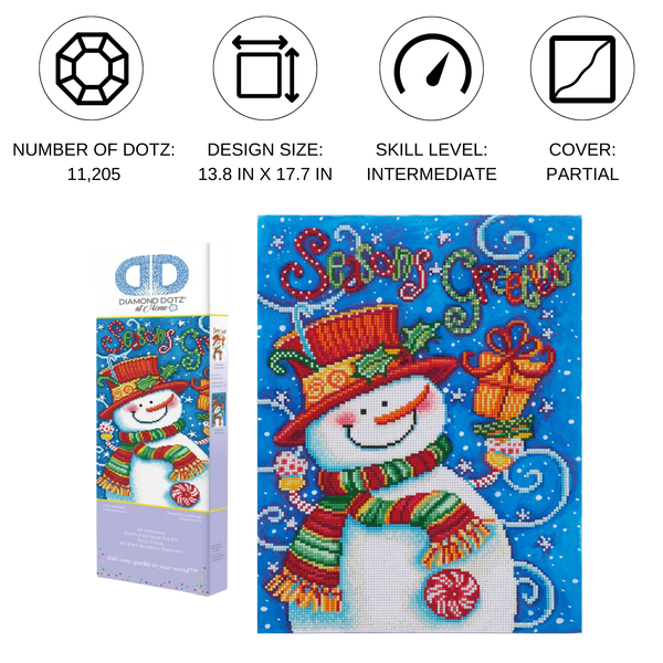 Dotz Diamond Dotz Seasons Greetings - 13.8" X 17.7"