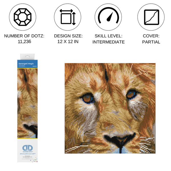 Dotz Diamond Dotz Serengeti Magic - 11.8" X 11.8"