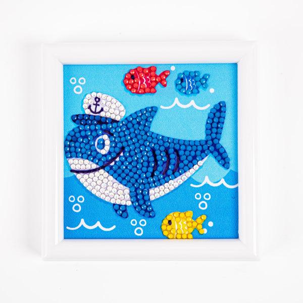 Dotz Diamond Dotz Shark Ahoy Framed Kit - 4.0" X 4.0"